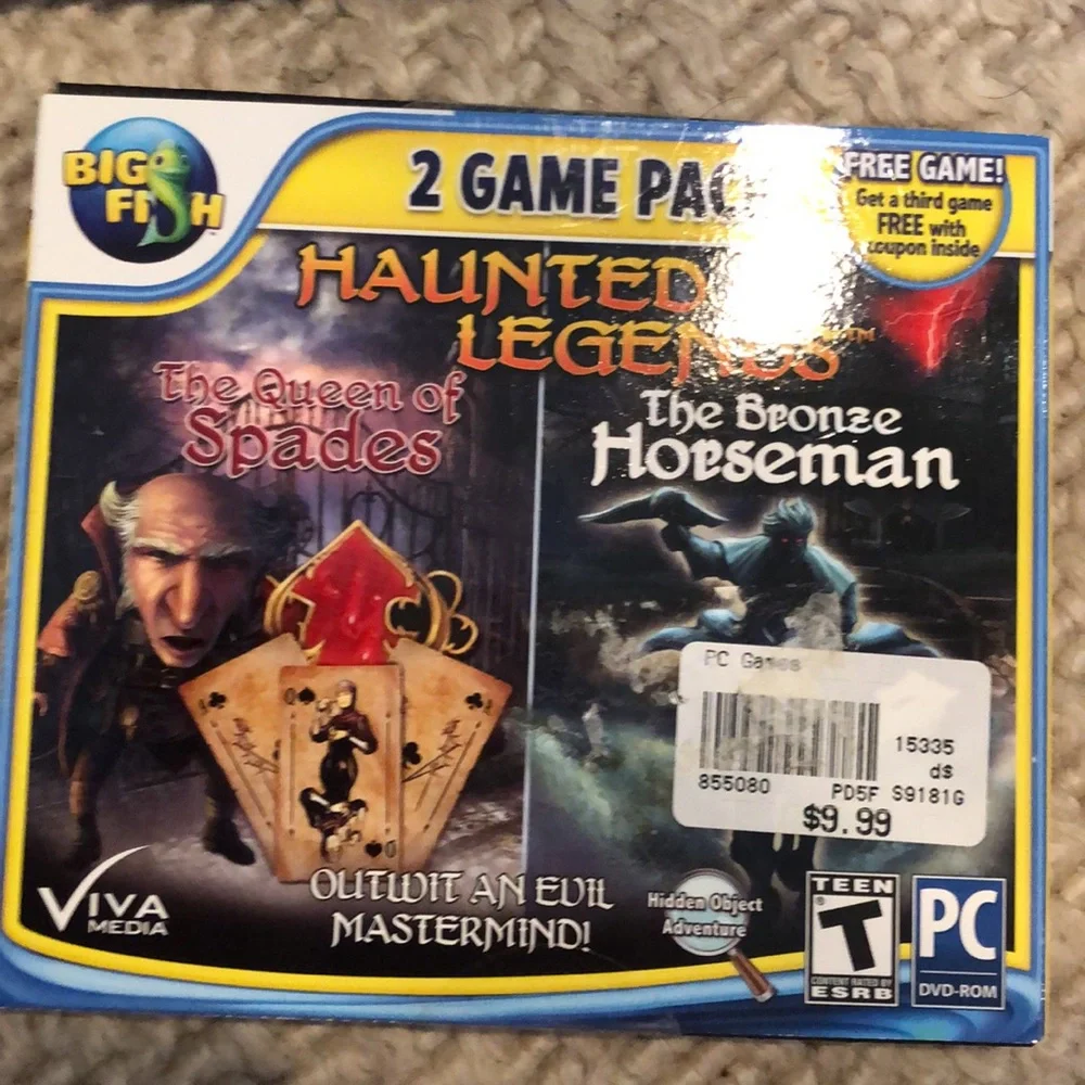 2-2 pack Big Fish PC games 4 game total